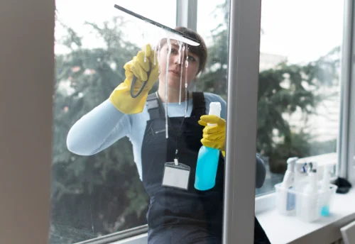 Nettoyage de vitres intérieures et extérieures à Champmotteux